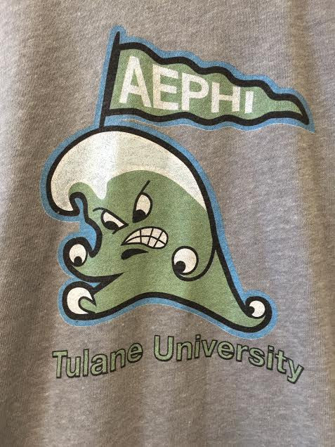 Aephi Green Wave Varsity Vintage Tee (Please allow 4 weeks for delivery)