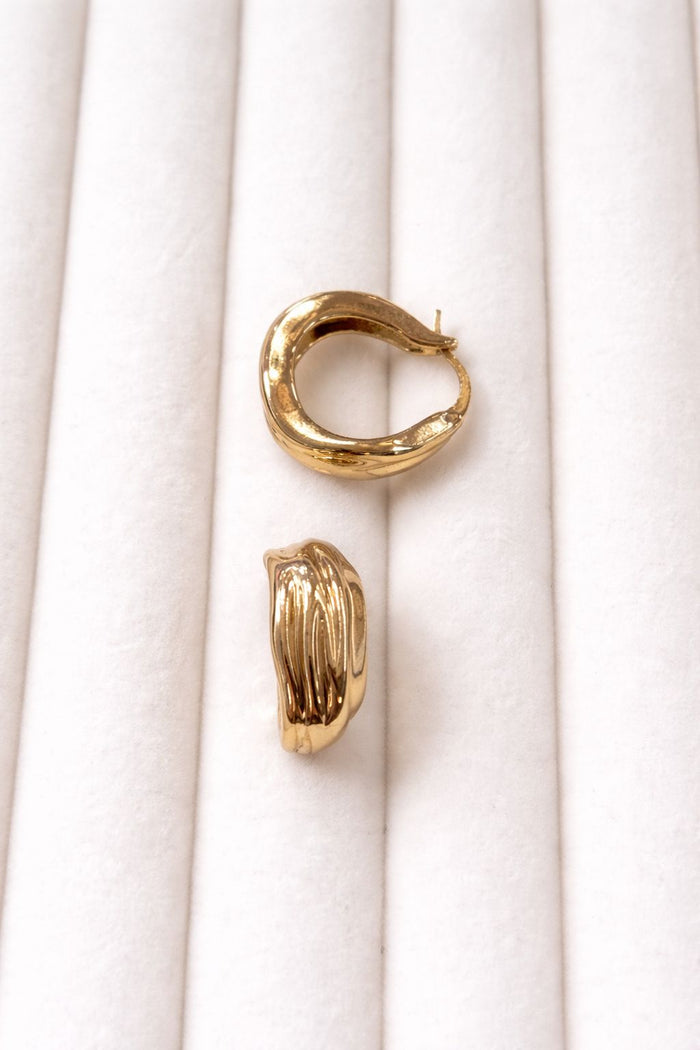Asymmetrical Earrings Gold (Gizelle)