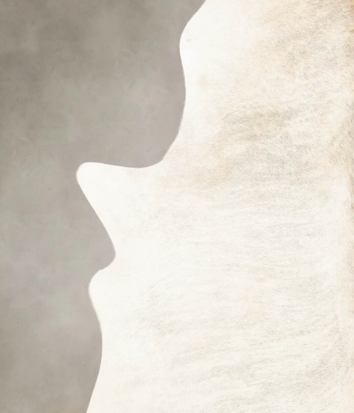 Beige Cowhide Rug #B1955