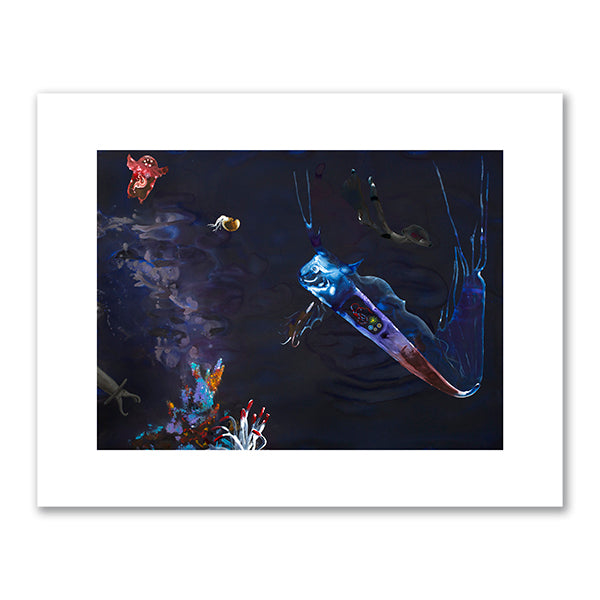 Alexis Rockman, Benthos, 2022, Mystic Seaport Museum. © Alexis Rockman. Fine Art Prints in various sizes by Museums.Co