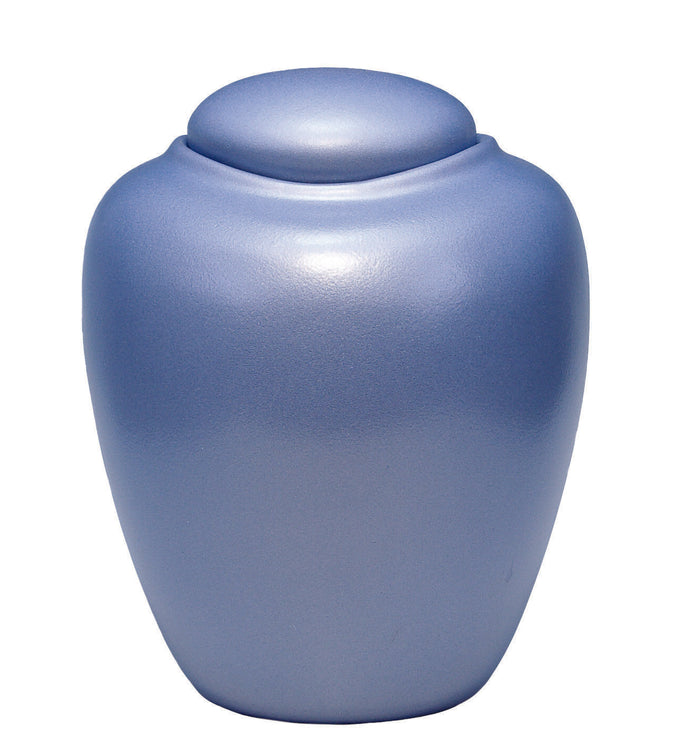 Biodegradable, Adult Azure Aqua Blue Sand and Gelatin Funeral Cremation Urn