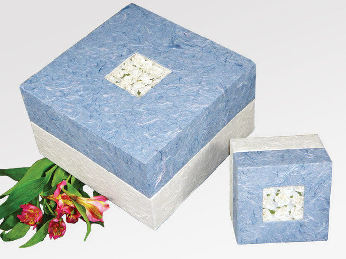 Biodegradable, Eco-Friendly Floral Bouquet Embrace Keepsake Funeral Cremation Urn, 30 Cubic Inches