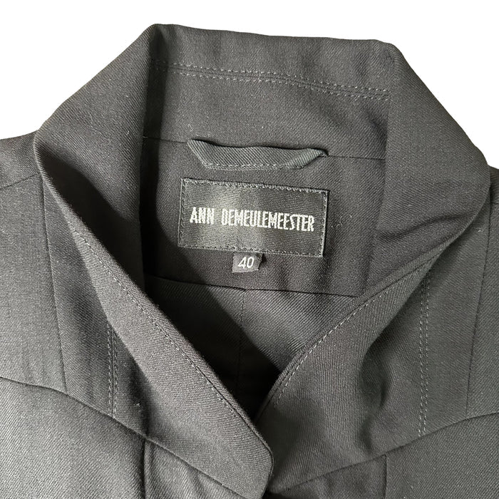 Black Wool Coat - M
