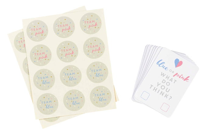 Blue Or Pink- Gender Reveal Voting Cards