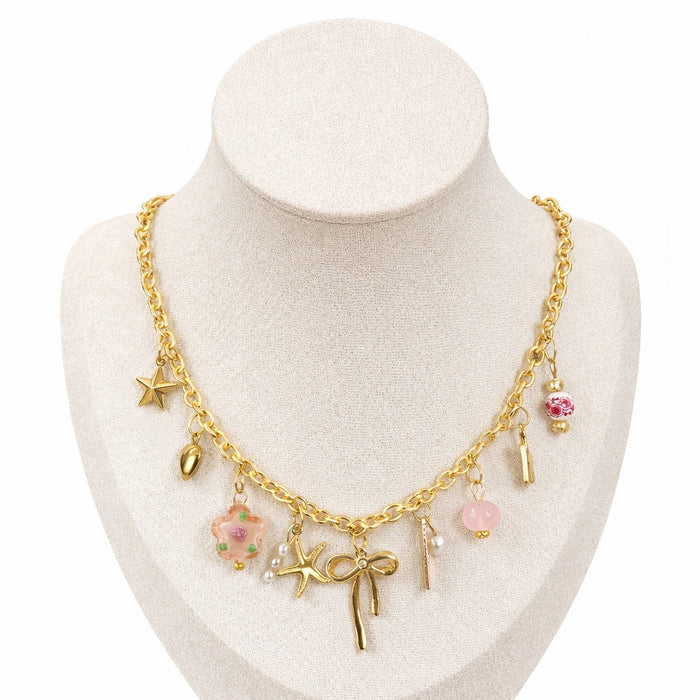 Bow Charm Necklace (Gizelle)