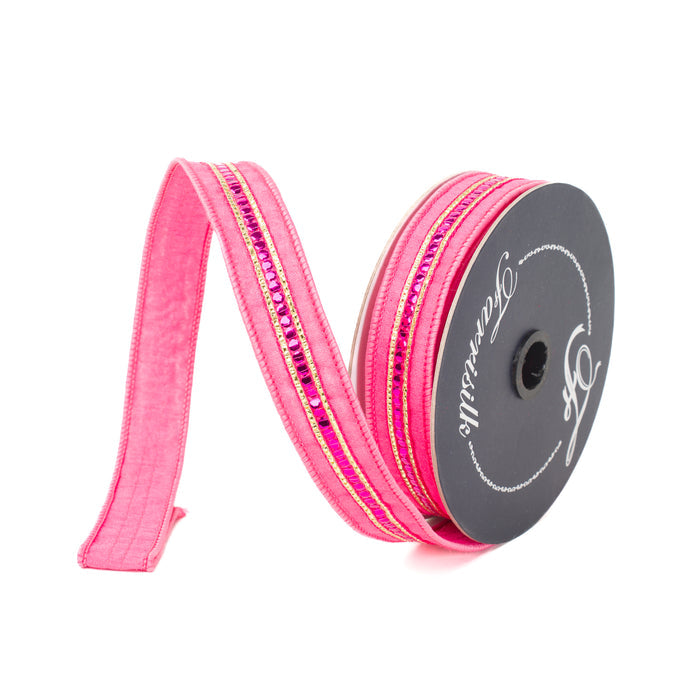 Bubblegum Twinkle Trim Ribbon, 1" X 10YD