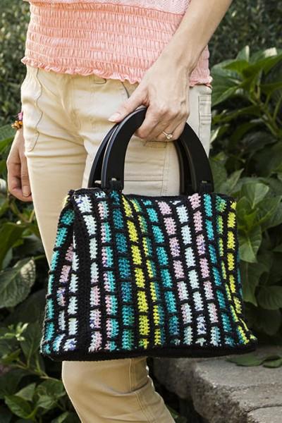 Colored Brick Road Handbag Pattern Universal Yarn