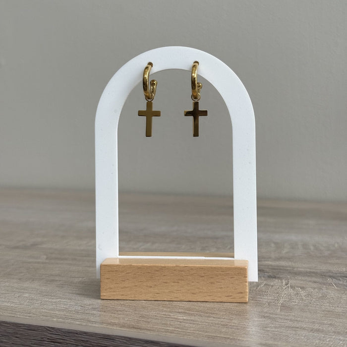 Cross & Clarity Hoops (KVJ)