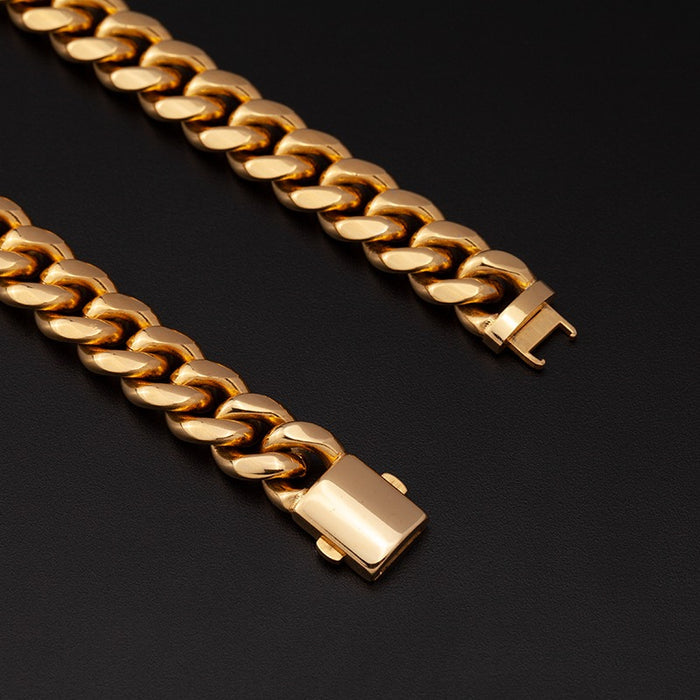 Cuban Link With fancy Clasp Chain (KVJ)