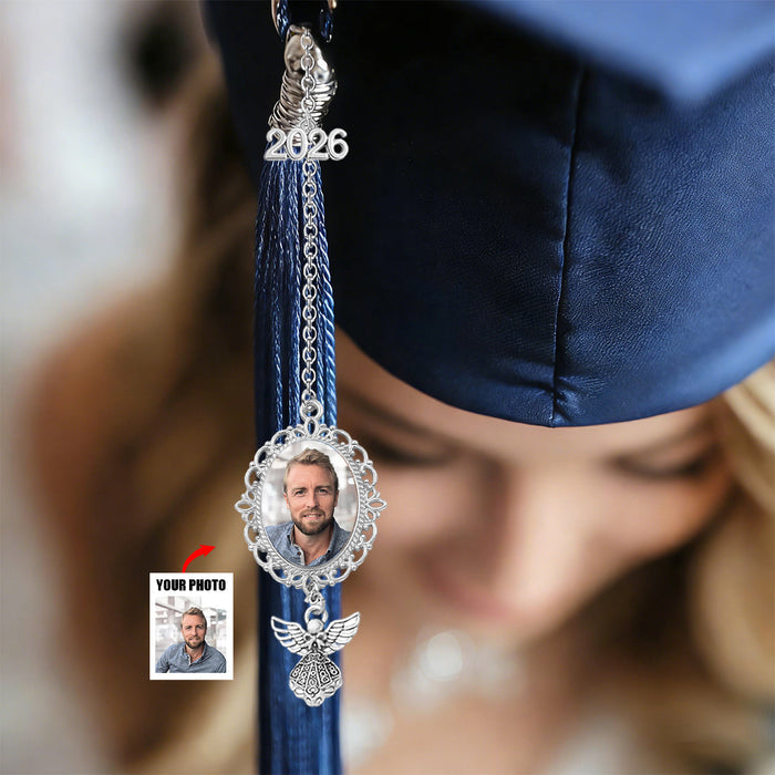 Custom Graduation Tassel Charm – Personalized Photo Keepsake For 2026 Grads