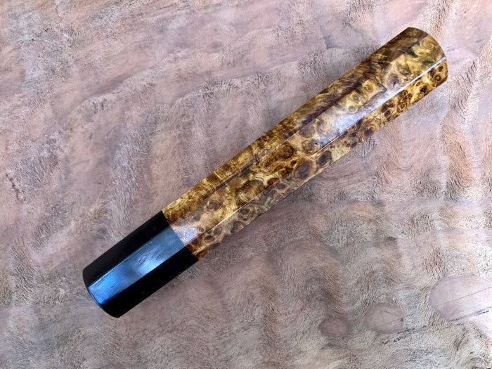 Custom Japanese Knife handle (wa handle) - Amboyna burl