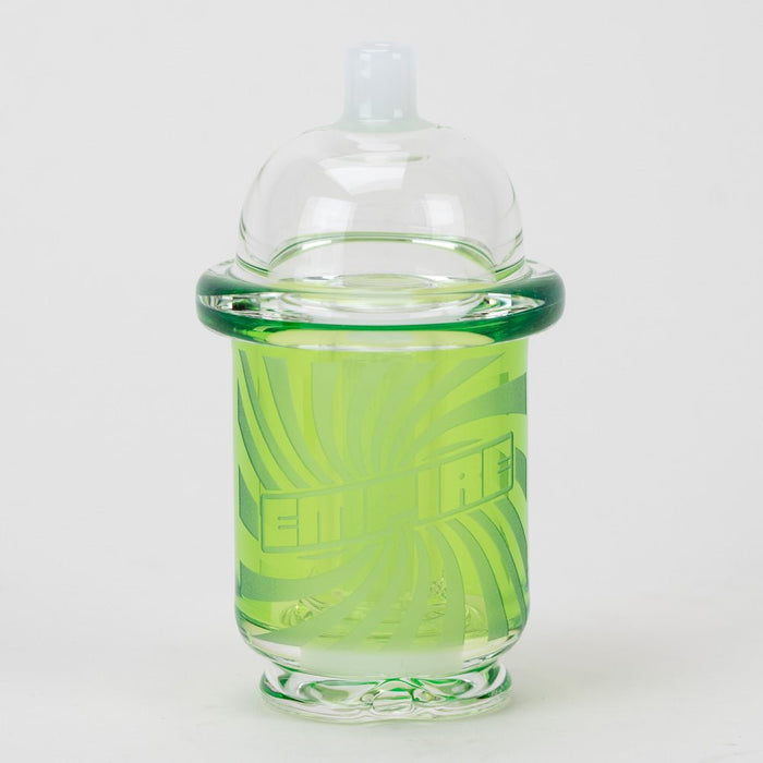 Empire Glassworks Sour Apple Slushie glass attachment with bright green body