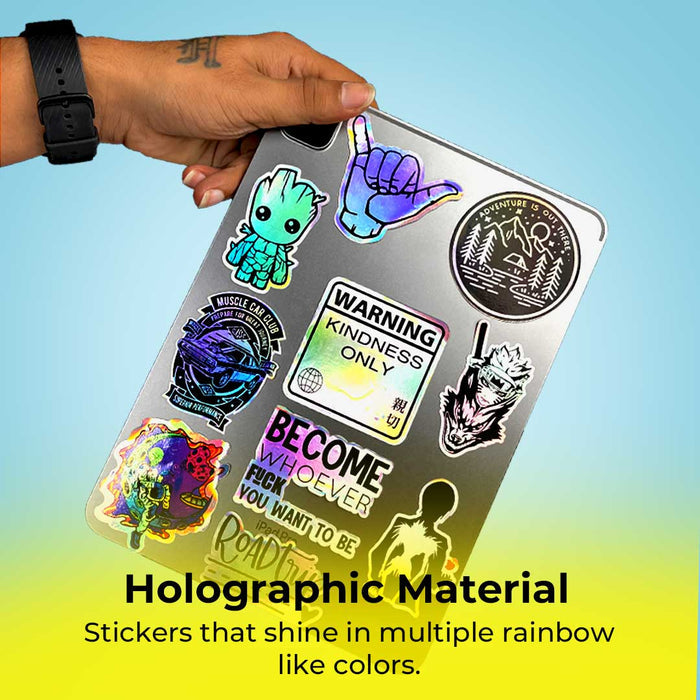 Energy Drink Can Graphic Holographic Stickers - Holographic stickers | STICK IT UP