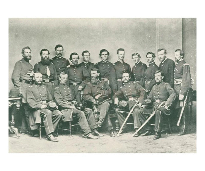 General Blair and Staff, Mathew Brady - VINTAGEARTREPRINTS.COM