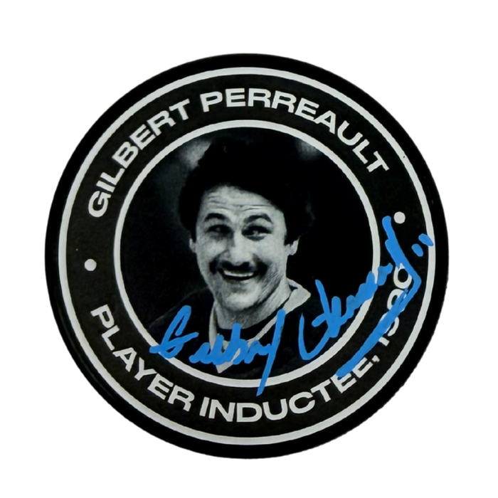 Gilbert Perreault Buffalo Sabres Player Inductee Hall of Fame Hockey Puck