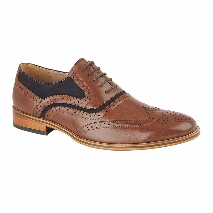 Goor - 5 Eye Wing Capped Brogue Oxford Shoe