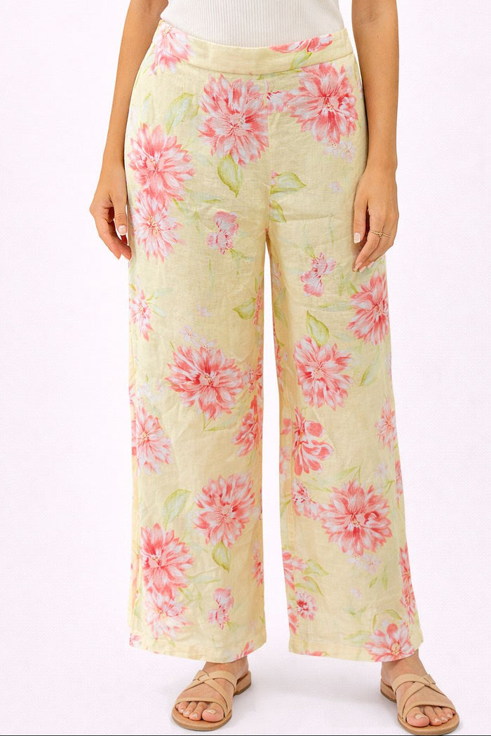 Hibiscus Yellow Linen Pant (Gordon Smith)