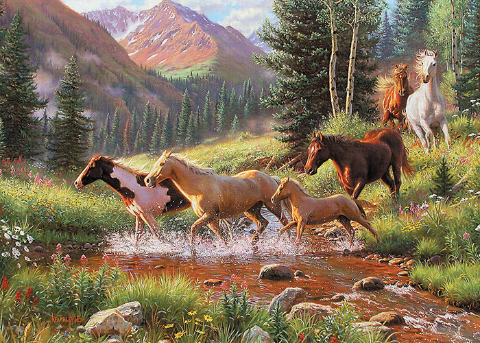 Horse Stream Tray Puzzle
