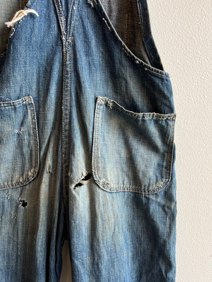 Vintage 1940’s Unbranded Denim Overalls - La Lovely Vintage