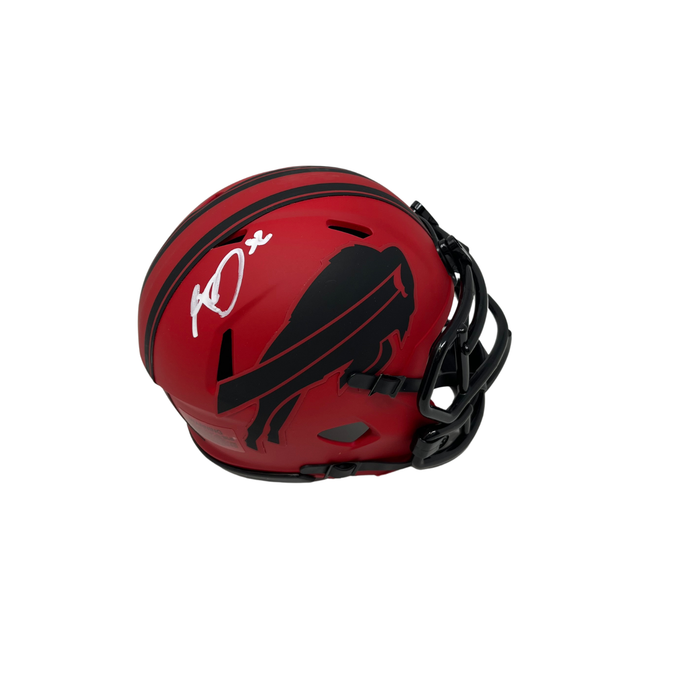 Kaleb Elarms-Orr Signed Buffalo Bills RAVE Speed Mini Helmet