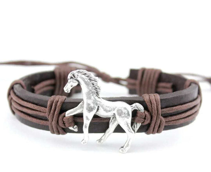 Leather Horse bracelet