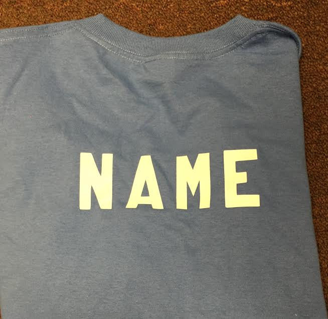 Mcauliffe Long Sleeve Tee (sleeve Logo,name on back)