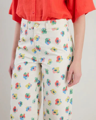 Mini Flower Straight Leg Pants - 100% Recyled Cotton