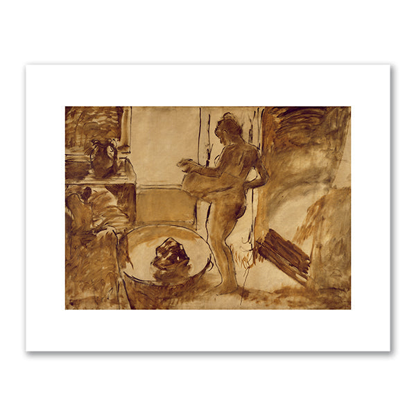 Edgar Degas, Nude Woman Drying Herself (Femme au Tub), ca. 1884-1886, Brooklyn Museum. Photo © Brooklyn Museum / Bridgeman Images. Fine Art Prints in various sizes by Museums.Co