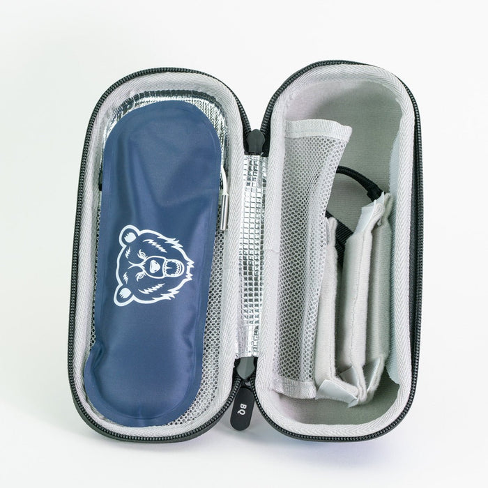 Portable Bear Quartz Polar Pack Blue cooler case for concentrate storage and travel