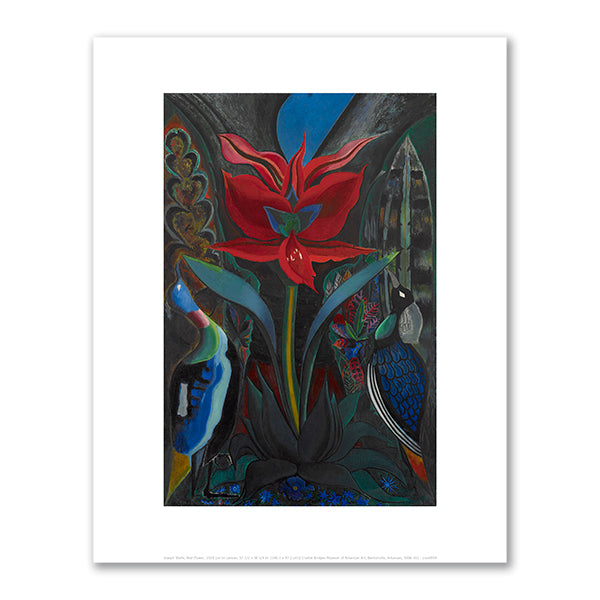 Joseph Stella, Red Flower, 1929, Crystal Bridges Museum of American Art, Bentonville, Arkansas. Fine Art Prints in various sizes by Museums.Co