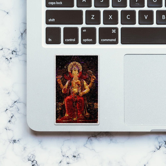 Shree Ganesh 0.2 Glitter Sticker - Glitter Stickers | STICK IT UP