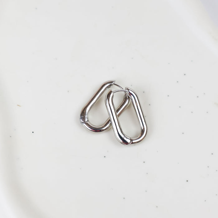 Silver Link Earring (Gizelle)