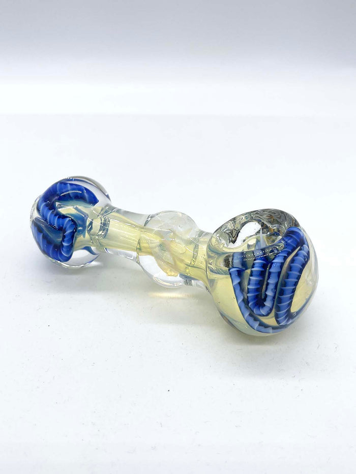 Solid Fumed Inside-Out Spoon with Snake Ribbons