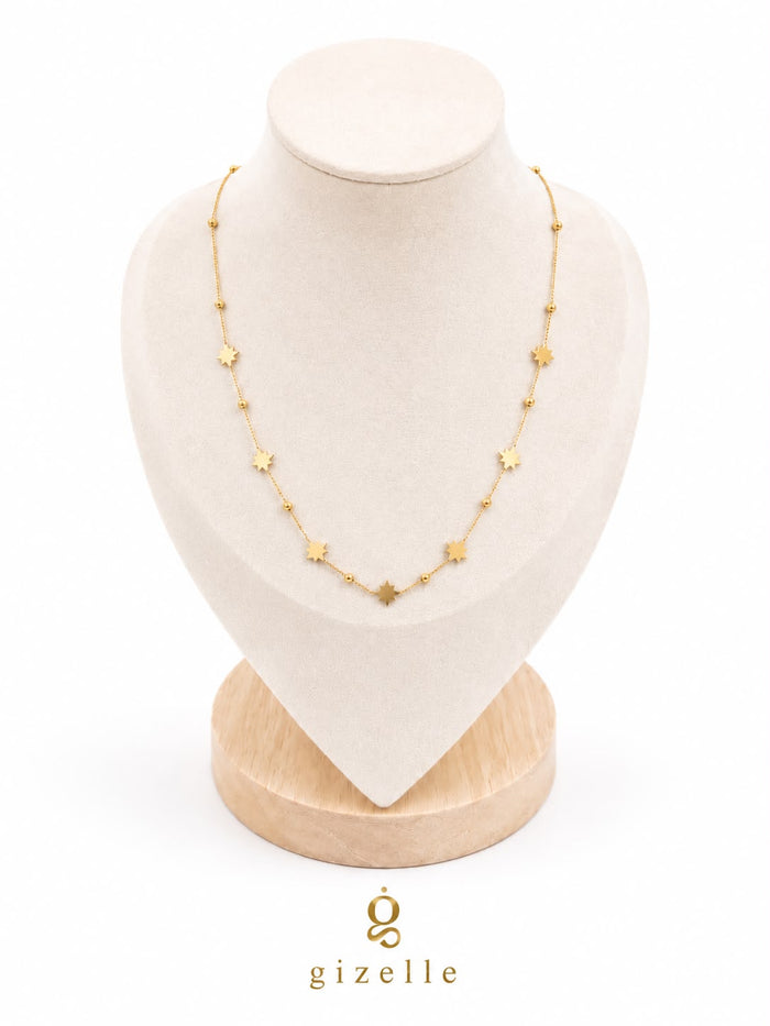 SS Tiny Star Necklace Gold (Gizelle)