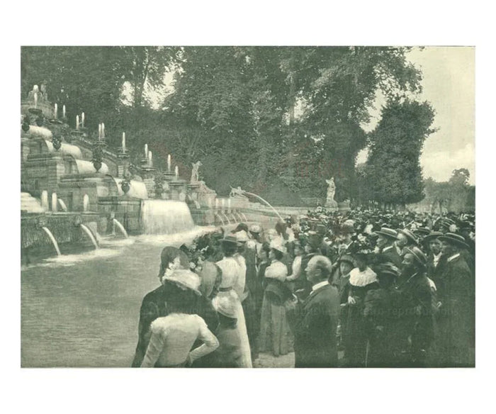 The Grand Cascade of Saint-Cloud - VINTAGEARTREPRINTS.COM