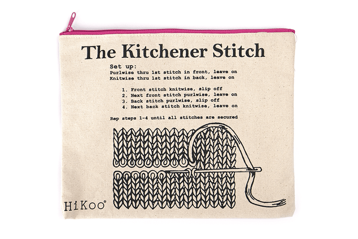 "The Kitchener Stitch" Pouch