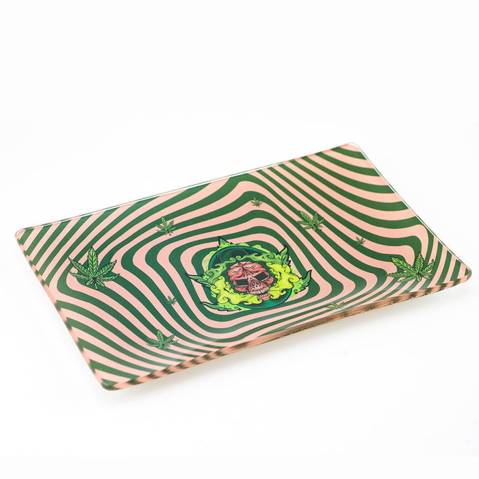 Toke It Raw Glass Rolling Tray - Empire Smokes