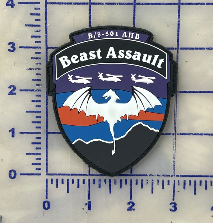 US Army B/3-501 Beast Assault Patches