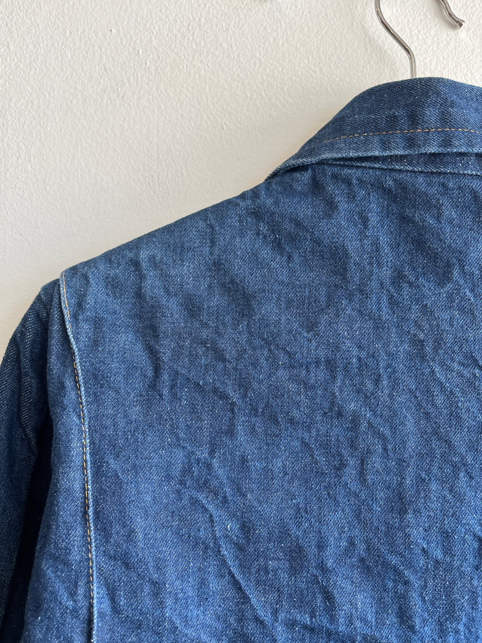 Vintage 1960’s Tuff Nut Dark Wash Denim Jacket