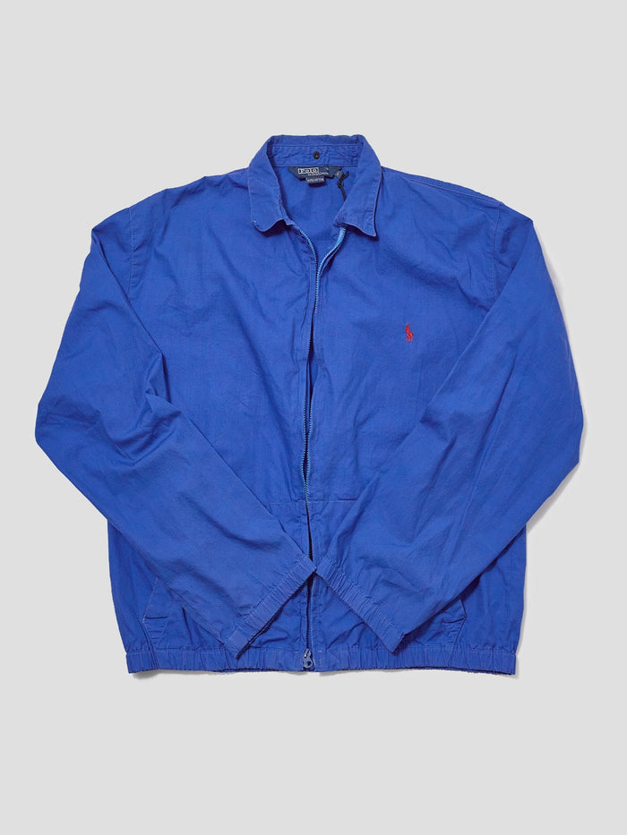Vintage Polo Ralph Lauren Cotton Jacket Electric Blue