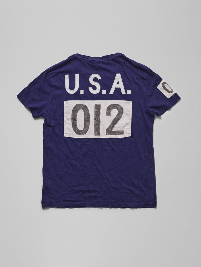 Vintage Polo Ralph Lauren 'Track & Field' Logo T-Shirt