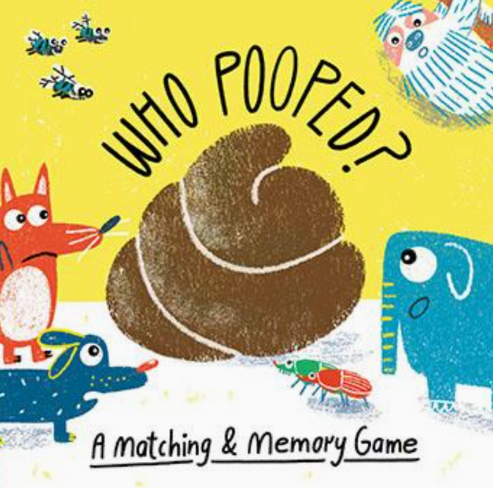 Who Pooped Matching and Memory Card Game