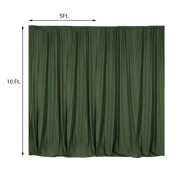 Green backdrop curtain, 5ft x 10ft, ideal for photography or events.
