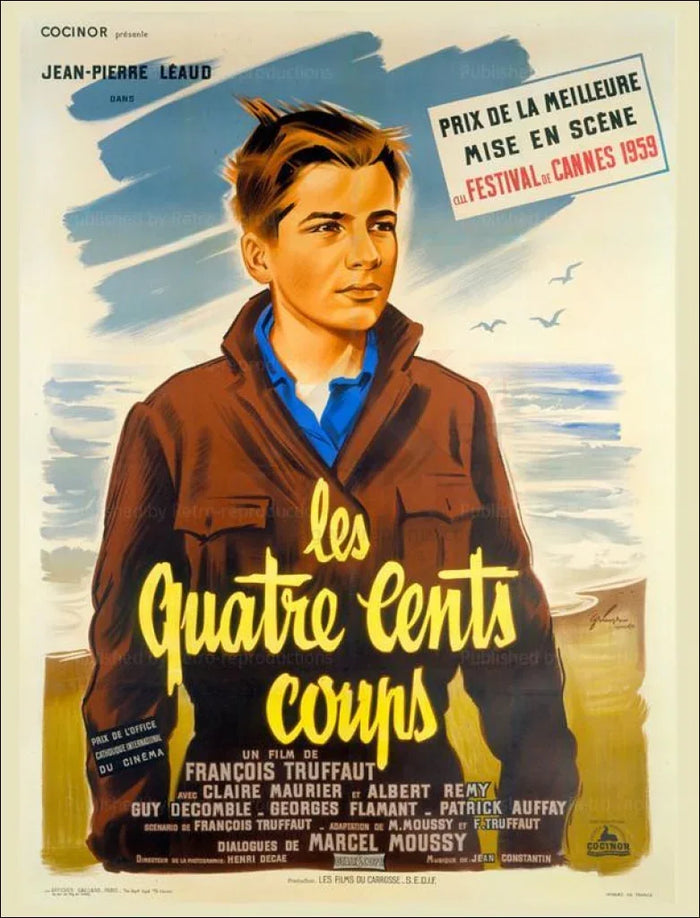 400 Blows François Truffaut - VINTAGEARTREPRINTS.COM