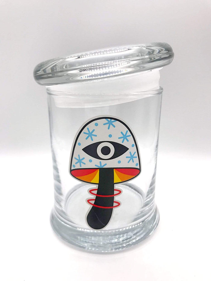 Smoke Station Accessories Shroom Vision 420 Science Pop-Top KIller Acid Thick Airtight Jar - Medium