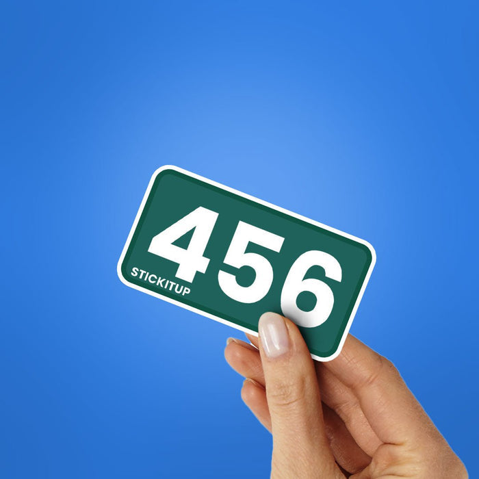 456 Sticker - Stickers | STICK IT UP
