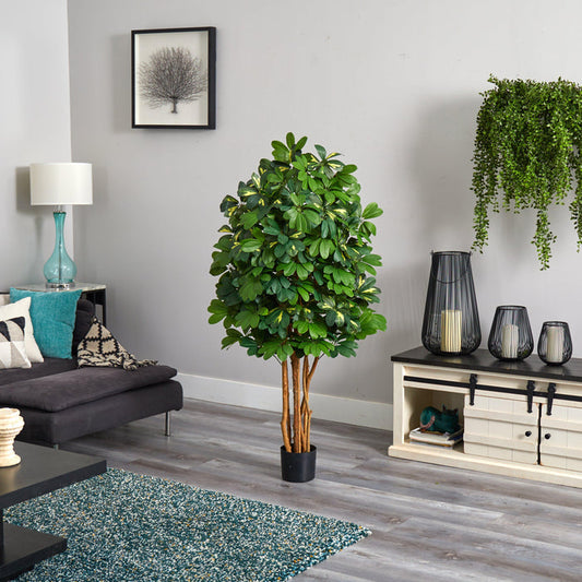 5' Schefflera Silk Tree