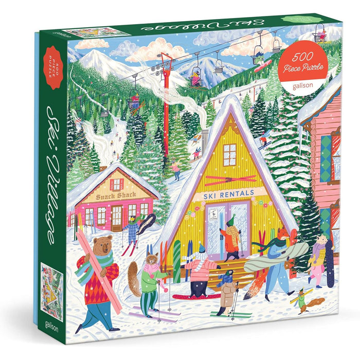 500 Piece Puzzle | Ski Village
