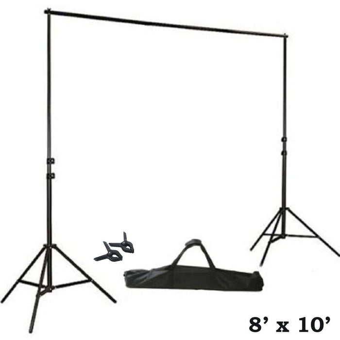 8x10 photography backdrop stand with carrying bag and clamps #whtbkgd