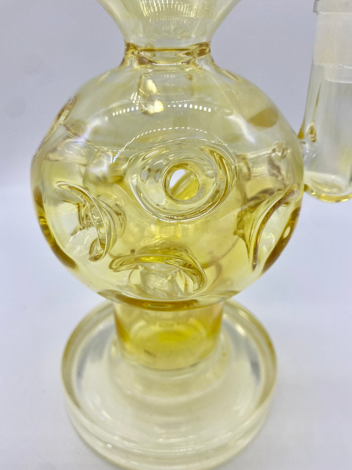 9" Gold Fumed Faberge Egg Water Pipe